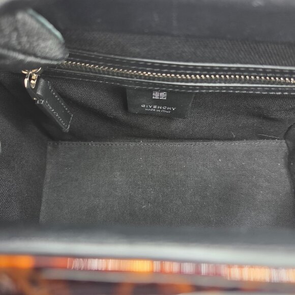 Women's Animal Print Patent Leather Mini Antigona Lock Bag - Picture 12 of 15